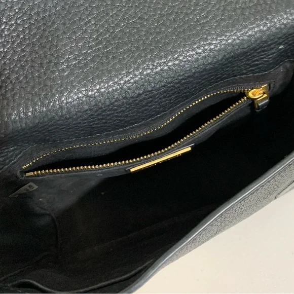 💕👜 TORY BURCH Chelsea Black Crossbody Bag - Picture 10 of 13